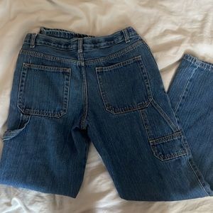 low rise straight leg jeans